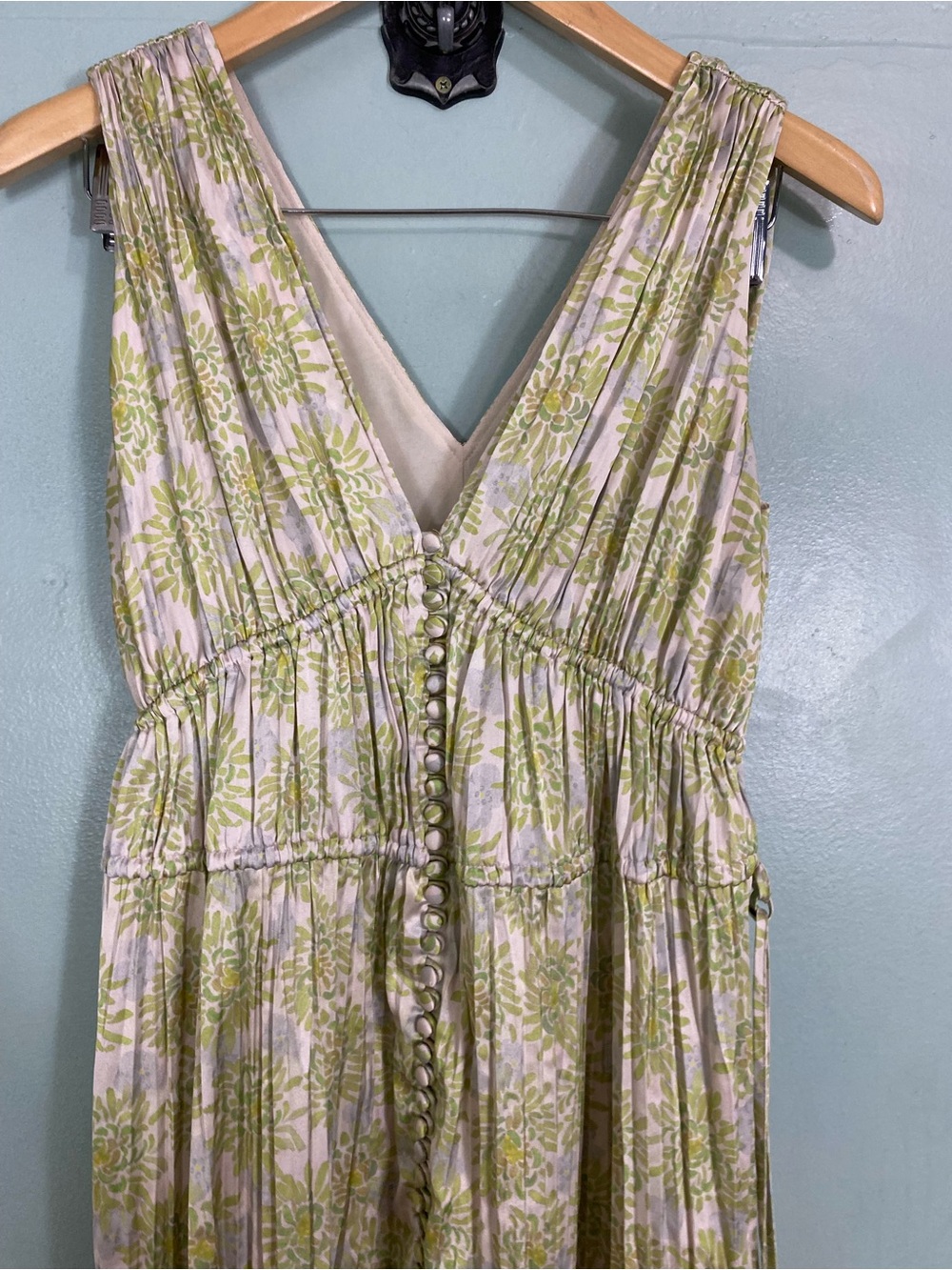 Rebecca Taylor Astera Fluer Dress Green Small - Picture 3 of 7